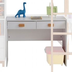 Rutherford Desk, White & Natural