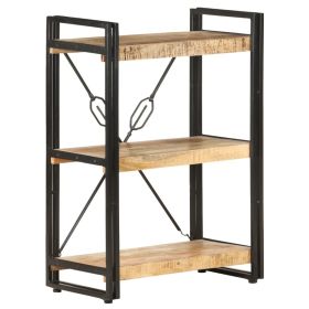 3-Tier Bookcase 23.6"x11.8"x31.5" Solid Mango Wood