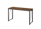 Zaidin Writing Desk; Weathered Oak & Black Finish YJ