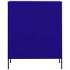 Storage Cabinet Navy Blue 31.5"x13.8"x40" Steel