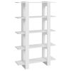 Book Cabinet/Room Divider White 39.4"x11.8"x63"