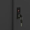 Office Cabinet with Sliding Door Anthracite 35.4"x15.7"x35.4" Steel