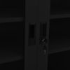Office Cabinet Black 35.4"x15.7"x41.3" Steel