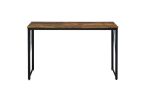 Zaidin Writing Desk; Weathered Oak & Black Finish YJ