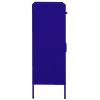 Storage Cabinet Navy Blue 31.5"x13.8"x40" Steel