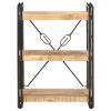 3-Tier Bookcase 23.6"x11.8"x31.5" Solid Mango Wood