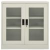 Office Cabinet Light Gray 35.4"x15.7"x35.4" Steel