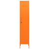 Locker Cabinet Orange 13.8"x18.1"x70.9" Steel