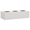 Office Cabinet with Planter Box Light Gray 35.4"x15.7"x50.4" Steel