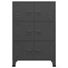 Industrial Filing Cabinet Anthracite 29.5"x15.7"x45.3" Metal