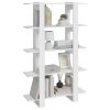 Book Cabinet/Room Divider White 39.4"x11.8"x63"