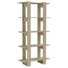 Book Cabinet/Room Divider Sonoma Oak 31.5"x11.8"x63" Chipboard