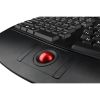Adesso 2.4 GHz Wireless Ergonomic Trackball Keyboard