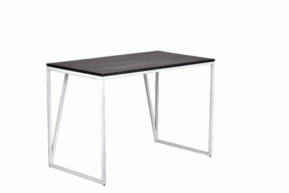 Spitiko Homes Writing Desk Wood & Metal (Color: Black Expresso / White, size: 45"x24"x30")