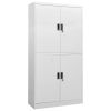 Office Cabinet Light Gray 35.4"x15.7"x70.9" Steel
