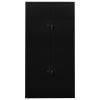 Office Cabinet Black 35.4"x15.7"x70.9" Steel