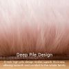 Ashler Faux Peacock Fur Shaped Rug Area Rug Soft Faux Sheepskin Rugs Fluffy Carpet for Bedroom;  Living Room;  Kids Room Mat