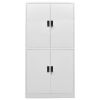 Office Cabinet Light Gray 35.4"x15.7"x70.9" Steel